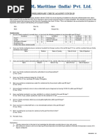 Preliminary Checklist - Covid 19 - Molmi