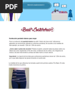 Confección Pantalón Básico para Mujer