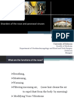 Disorders of The Nose and Paranasal Sinuses