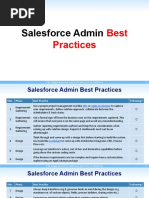 Salesforce Admin Best Practices