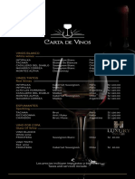 Carta de Vinos