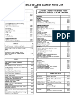 Grovedale College Canteen Price List: 2021 Lunches Are Recommended To Be Ordered QKR App or at The Canteen