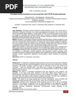 DOI: 10.30644/rik.v8i2.460: Penerapan Protokol Kesehatan Era New Normal Dan Risiko COVID-19 Pada Mahasiswa