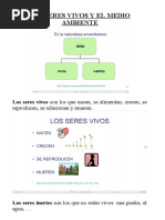 Los Seres Vivos y El Medio Ambiente