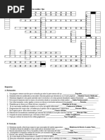 Crucigrama y Sopa de Letra de Los Organos de Los Sentidos