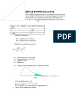 Prueba de Bondad de Ajuste