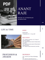 Anant Raje: History of Contemporary Architecture