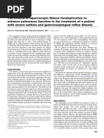 The Effects of Laparoscopic Nissen Fundoplication