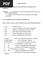 Compare:: Modal Verbs