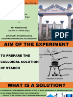 Colloidal Solution of Starch