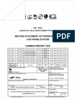 Method Statement of Pressure Test For Piping System