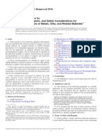 Apparatus, Reagents, and Safety Considerations For Chemical Analysis of Metals, Ores, and Related Materials