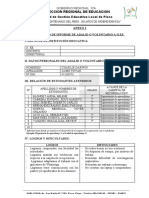 Informe de Avance de Carpeta de Recuperación