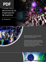 Productos y Servicios en Organizacion de Eventos