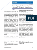 Economists' Corner: Weighing The Procompetitive and Anticompetitive Effects of RPM Under The Rule of Reason