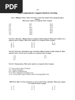 CHS Final Examination Answer Key