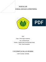 Makalah Sistem Sosial Budaya Indonesia