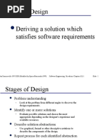 Software Design Deriving A Solution Which Satisfies Software Requirements