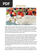 Pavlova Recipe