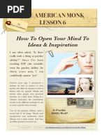 The American Monk Lesson 6: How To Open Your Mind To Ideas & Inspiration