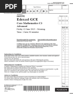 Edexcel GCE: Core Mathematics C3