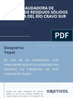 Malla Recaudadora de Desechos Residuos Solidos Media-Baja Del Río Cravo Sur