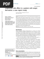 Dupilumab Side Effect in A Patient With Atopic Dermatitis: A Case Report Study