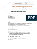 Estándar para Trabajo en Caliente y o Llama Abierta