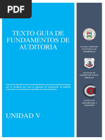 Unidad V - Fundamentos - Auditoría