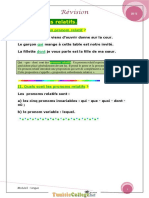 Cours - Français Module 3 Révision Langue - 9ème (2011-2012) Mlle Sarra 3