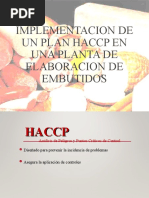 Implementacion de Un Plan Haccp