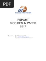 Biocides in Paper 2017: Prepared By: Biocide Information Limited Email