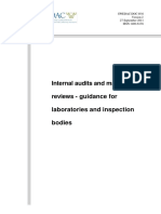 Internal Audits and Management Reviews - Guidance For Laboratories and Inspection Bodies