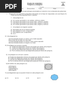 Prueba 7° Poligonos y Triángulos Formato Simce