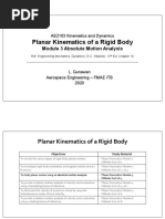 Planar Kinematics of A Rigid Body - Module 3