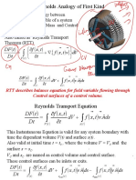 Reynolds Analogy of First Kind: DV V T X F T T X F DT T DF