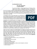 Contextos y Escenarios de La Psicologia de La Salud