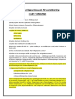 ME 405 Refrigeration and Air Conditioning Question Bank