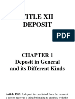 Deposit