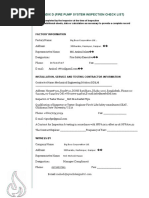 Appendix D (Fire Pump System Inspection Check List) : Factory Information