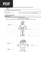 Ficha de Educacion Fisica Sobred Lateralidad - 15-3 2021 - Tesoros Del Rey