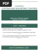 Chapter 3 Part 2 - Costing and Budgetary Control