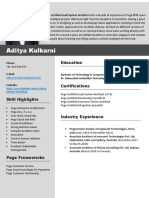 Aditya Latest Resume PDF