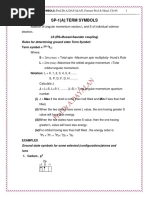 Sp-1 (A) :term Symbols: Rules For Determining Ground State Term Symbol