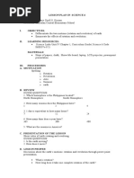 Daily Lesson Plan - Science 6