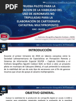 1 - Prueba Piloto para La Evaluacion de La Viabilidad Del Uso de Uav para Elaborar Cartografia Catastral Multiproposito