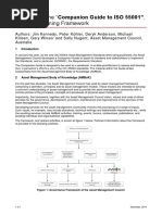 A Primer For The "Companion Guide To ISO 55001", and Underpinning Framework