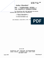 Indian Standard: Fasteners - Threaded Steel - Technical Supply Conditions