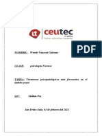 Cuadro Comparativo Trastornos Psicopatologicos en El Area Penal