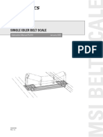 Single Idler Belt Scale: Instruction Manual PL-319 January 2001